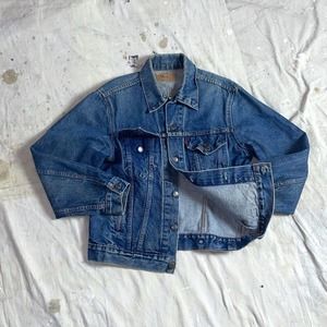 Vintage Levis Type 3 Denim Trucker 1970s Jacket Made In Usa